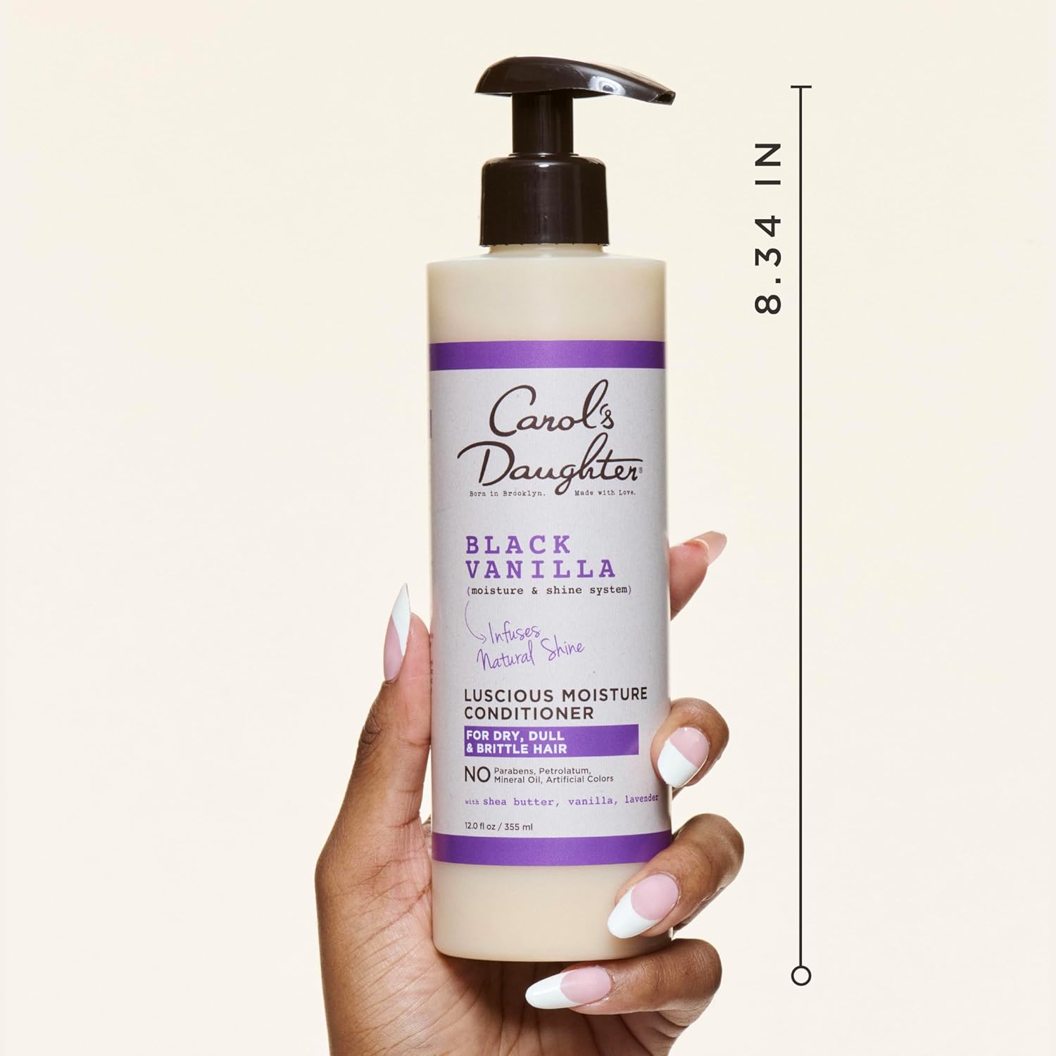 Carol's Daughter Black Vanilla Sulfate-Free Conditioner for Curly, Wavy, Natural, Dry, Damaged Hair, 12 Fl Oz - Image 2