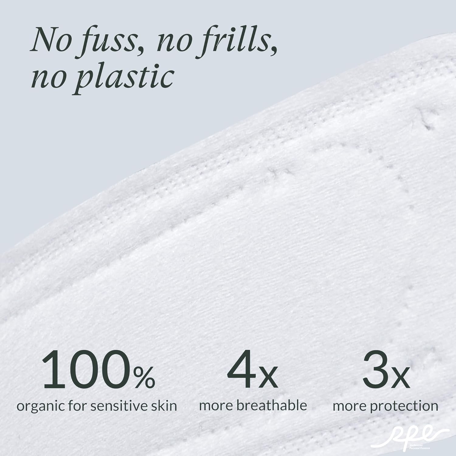 Organic Ultra Thin Long Panty Liners for Women, 96 Count, Light Absorbency, Unscented - Image 3