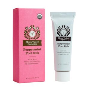 Moon Valley Organics Peppermint Foot Rub from With Lavender, Arnica, and Mint - Rejuvenating Herbal Foot Rub - Soothes Sore and Tired Feet, Cooling and Energizing