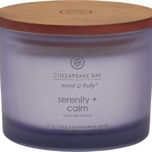 Chesapeake Bay Candle Scented Candle Serenity + Calm (Lavender Thyme) Coffee Table Home Décor