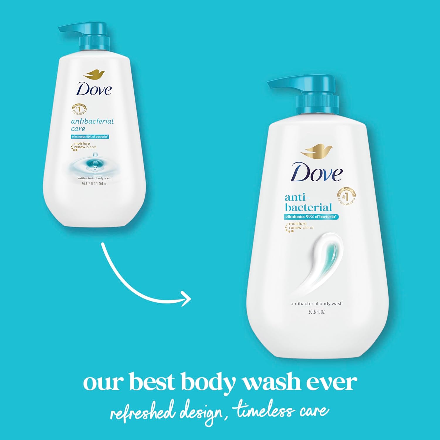 Dove Body Wash Care & Protect 30.6 FO - Image 3