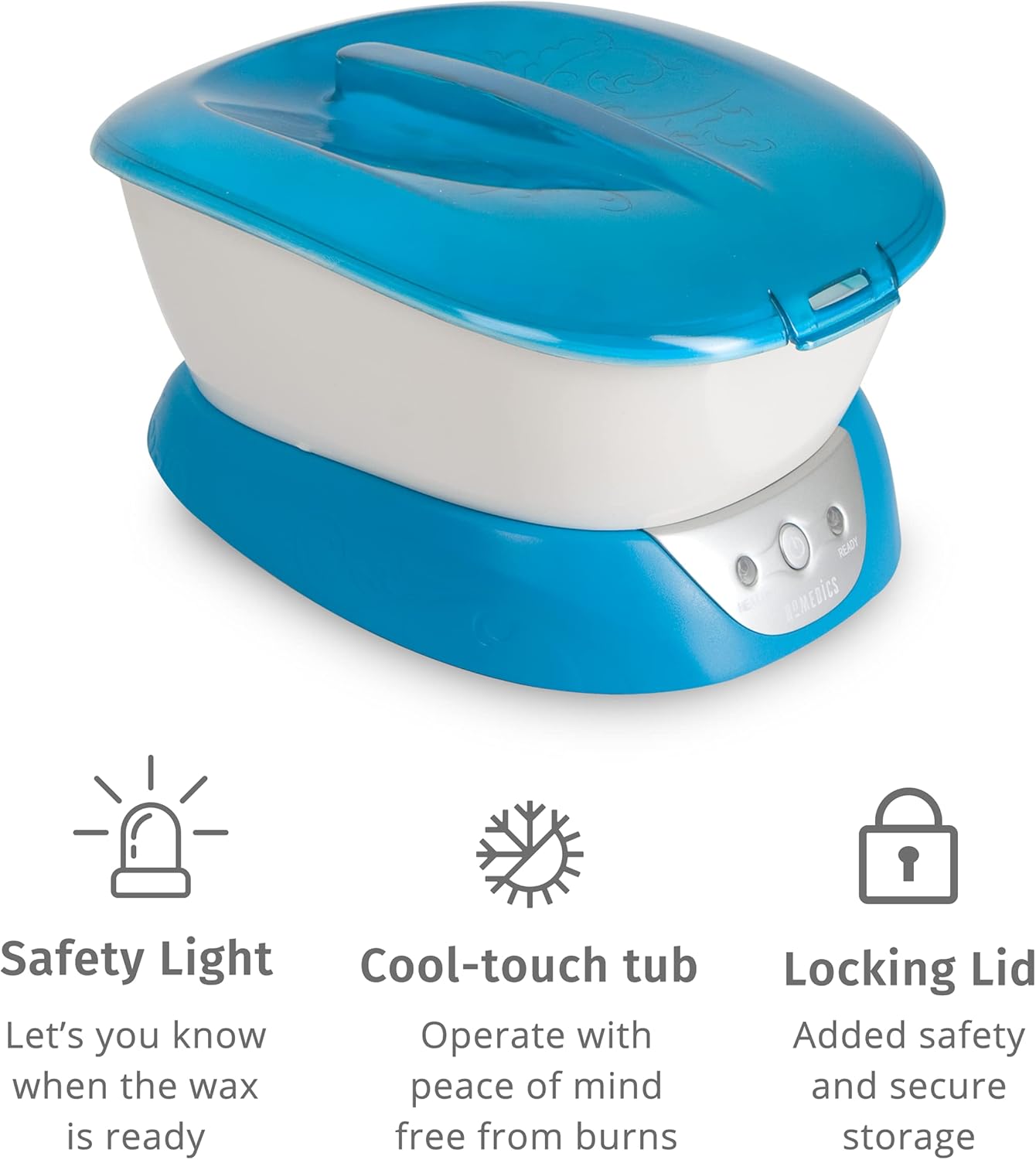 Homedics Paraffin Wax Machine for Hands - Hypoallergenic Hot Wax Hand Therapy Machine to Soothe and Moisturize Hands - Includes 3 Pounds of Wax and 20 Hand Liners - Image 2