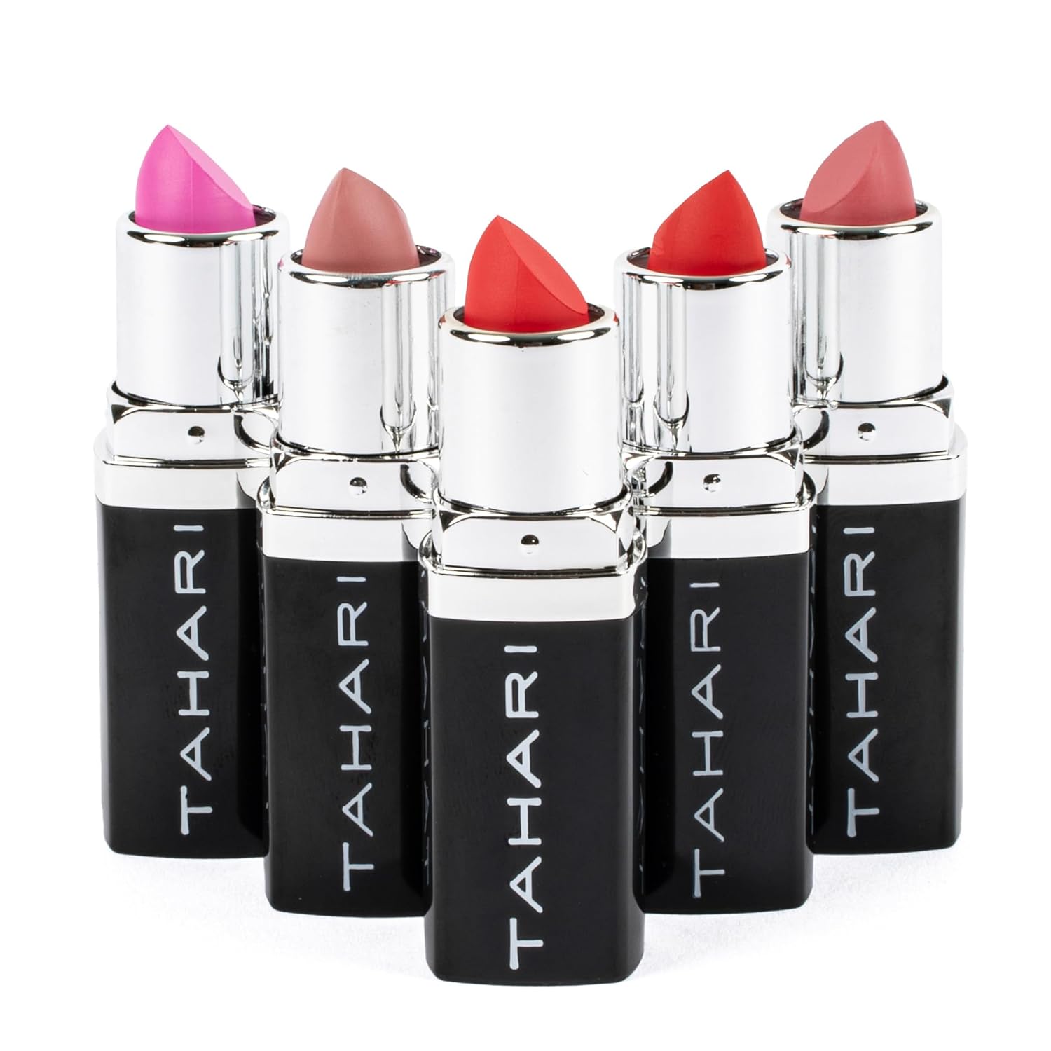 VOTUM Tahari 5-Piece Nude Lipstick Set Matte Cream Pearl Finishes New Condition - Image 9
