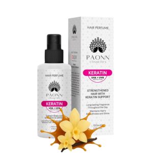 Keratin Hair Perfume, Keratin-Enriched Mist, UVA & UVB Protection Fragrance, Long-Lasting Scent, Hair Care Smoothness & Shine