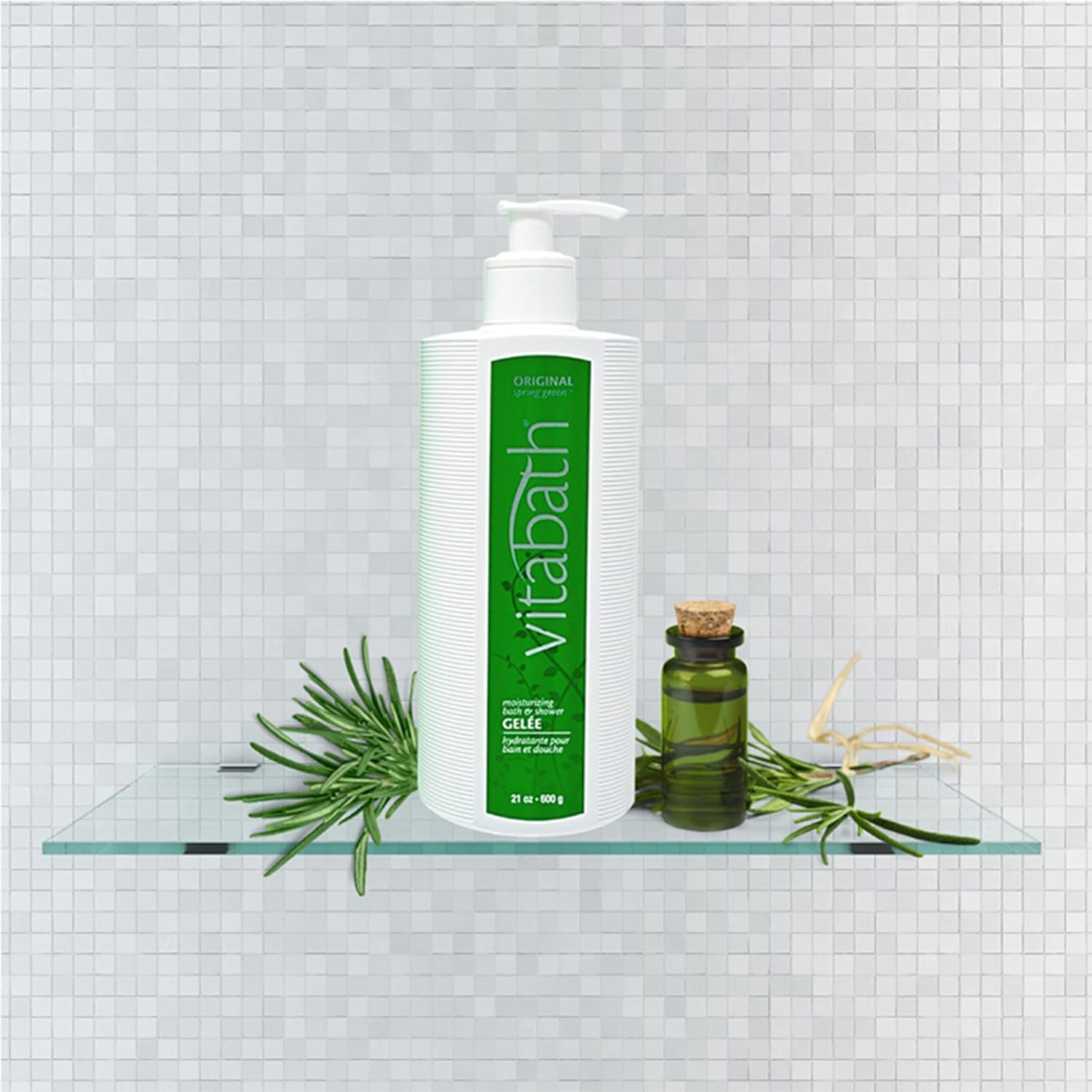 Vitabath Original Spring Green Moisturizing Bath & Shower Gel Wash Intoxicating Botanical Skin Rejuvenation, Hydrating Dry Skincare, Body Cleanser & Foaming Gelee - 21 oz - Image 6