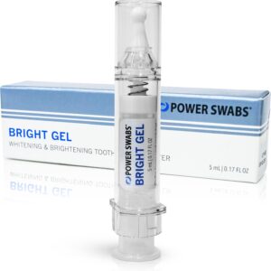 Teeth Whitening Gel | Bright Gel | Gentle Teeth Whitening | Dentist Formulated | Professional Teeth Whitener & Stain Remover | 0.17 Fl Oz