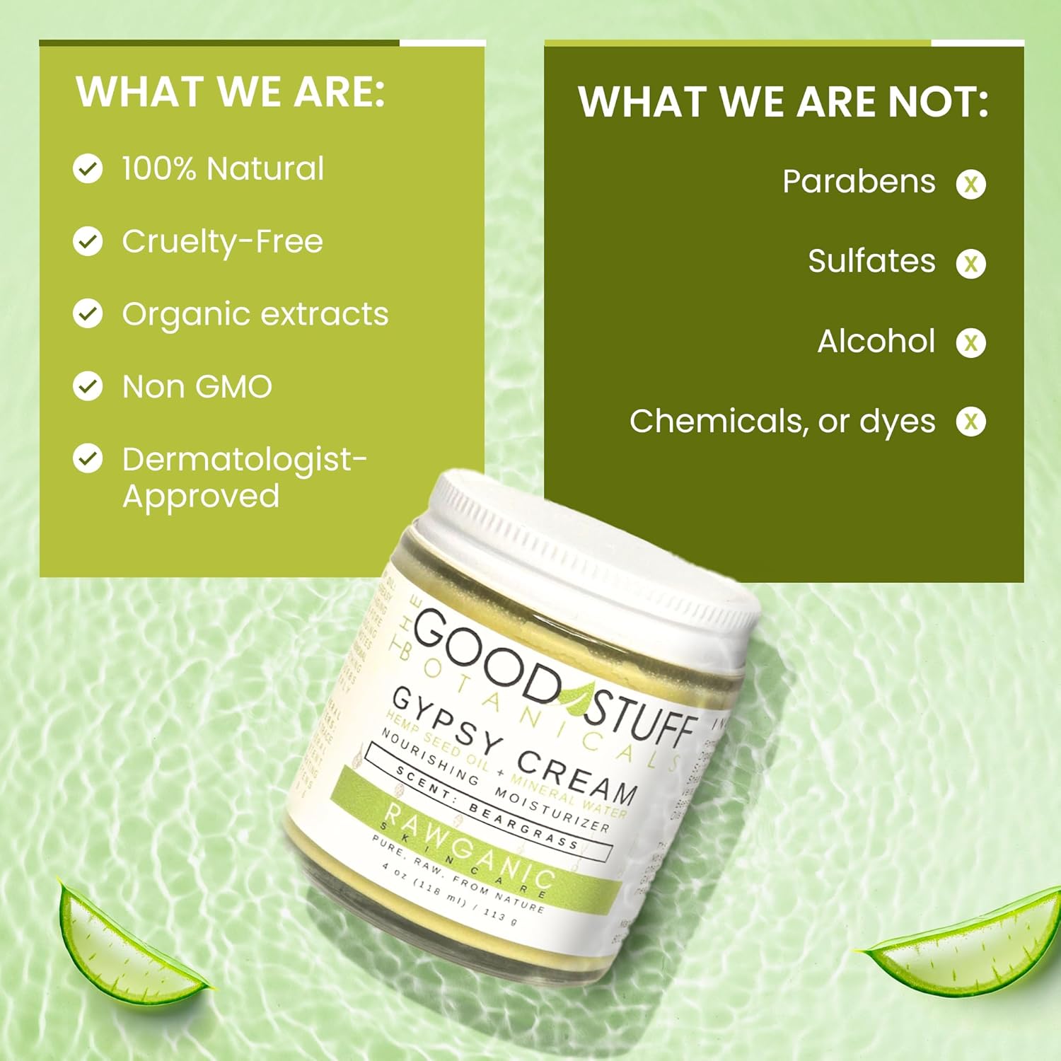 Gypsy Cream 4 oz Organic Hemp Body & Face Moisturizer for Women, Hydrating Formula - Image 5