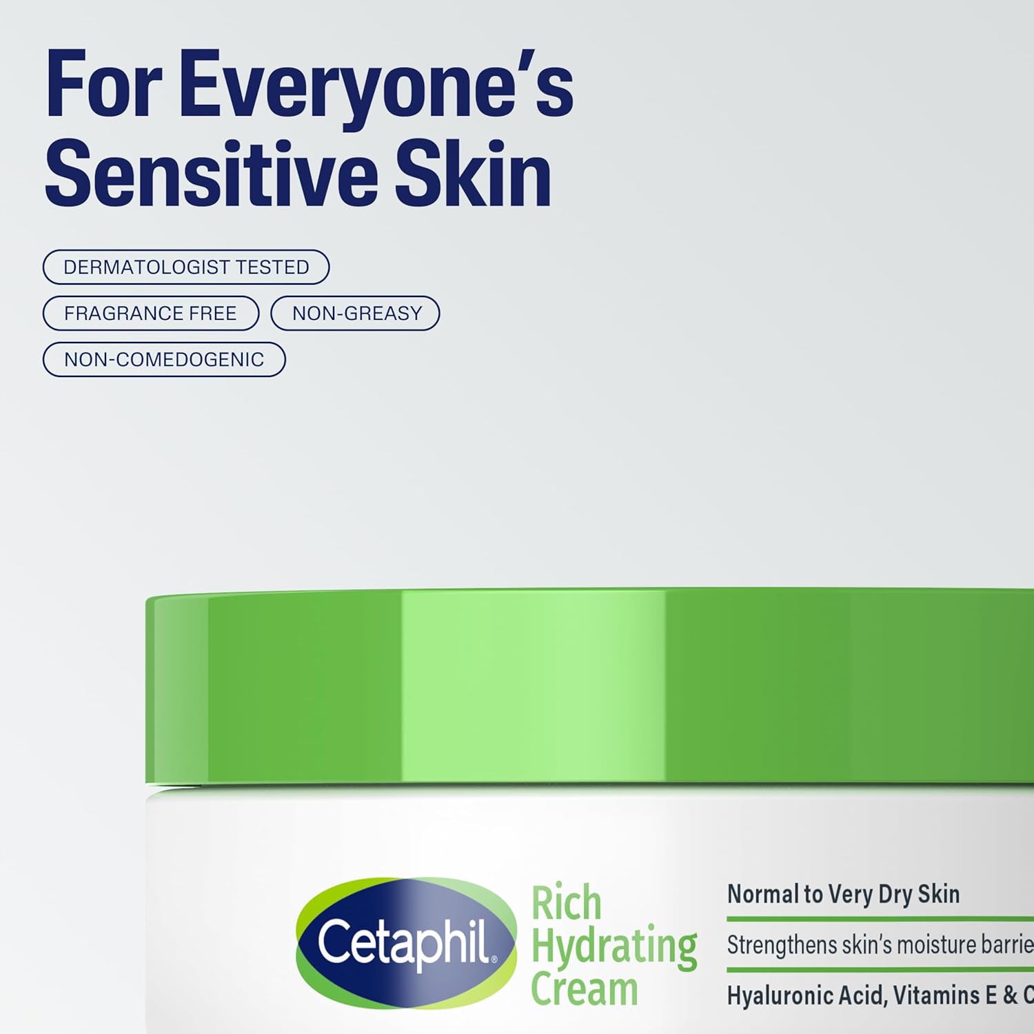 CETAPHIL Rich Hydrating Night Cream For Face, With Hyaluronic Acid, 1.7 oz, Moisturizing Cream For Dry To Very Dry Skin, No Added Fragrance, (Packaging May Vary) - Image 4