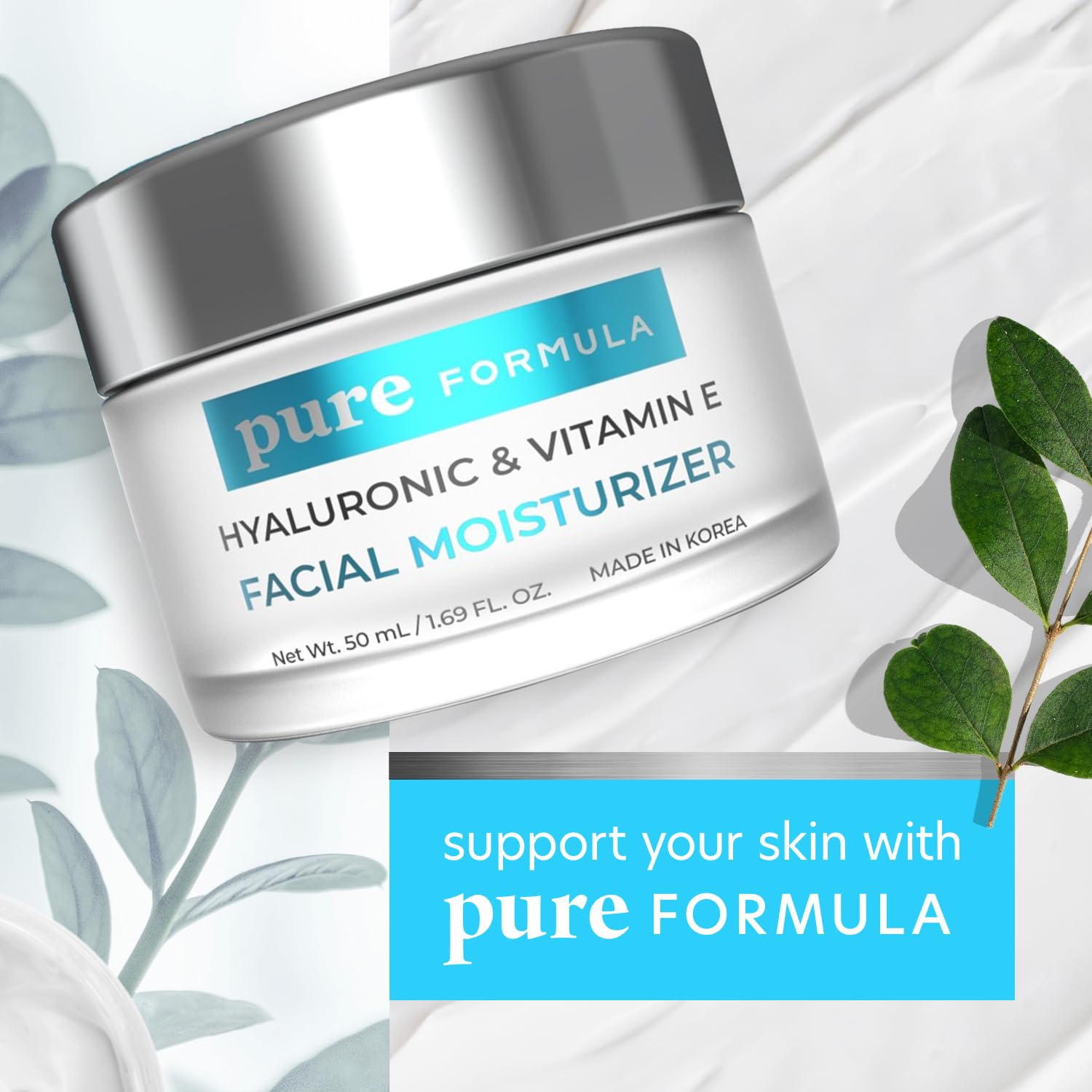 Hyaluronic Acid Vitamin E Daily Face Moisturizer 50ml for All Skin Types - Image 5