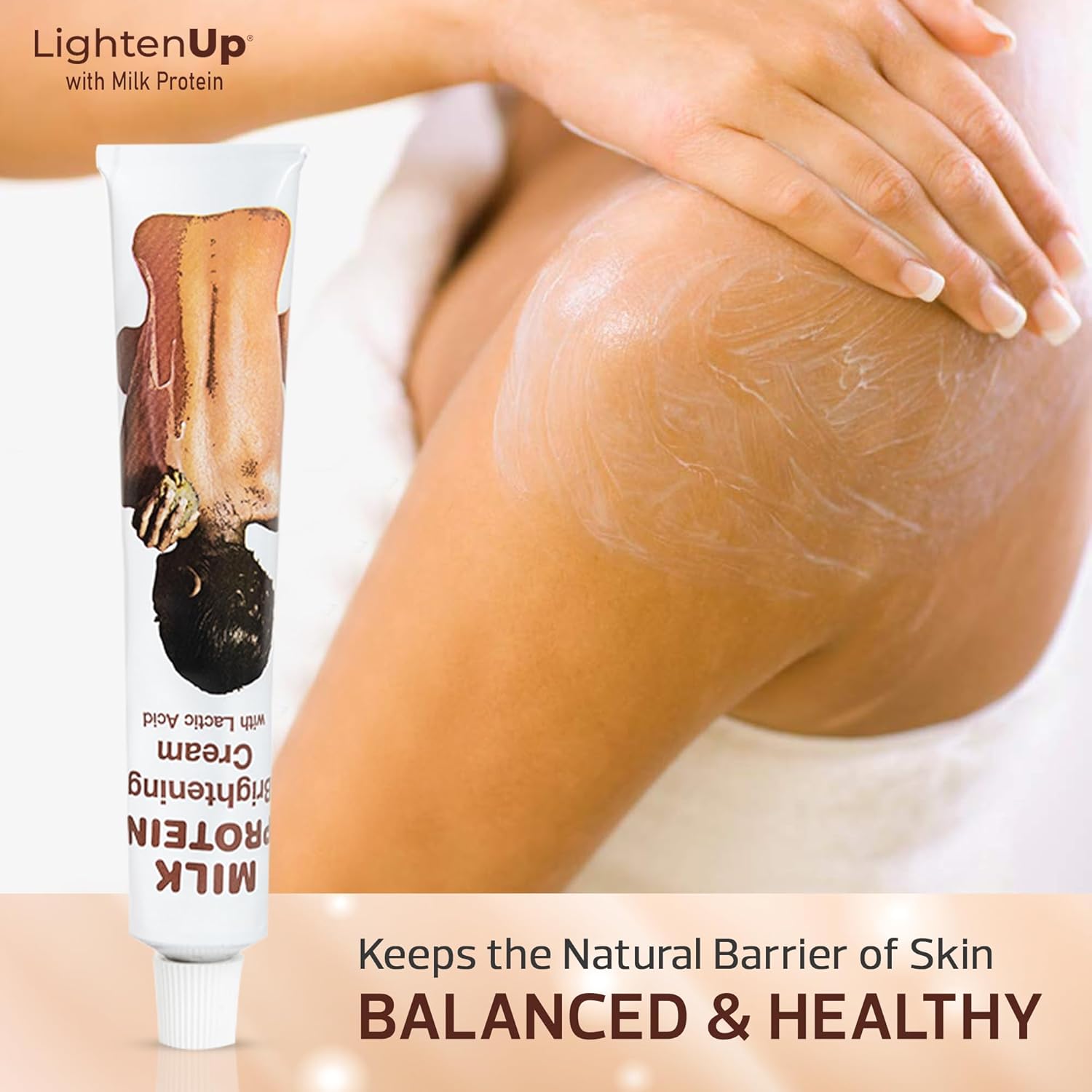 OMIC Lighten-Up Lactic Acid Cream - 1.7 Fl oz / 50 ml - Skin Brightening Cream, AHA Cream, Helps Even Skin Tone - with Vitamin C & Shea Butter - Image 7