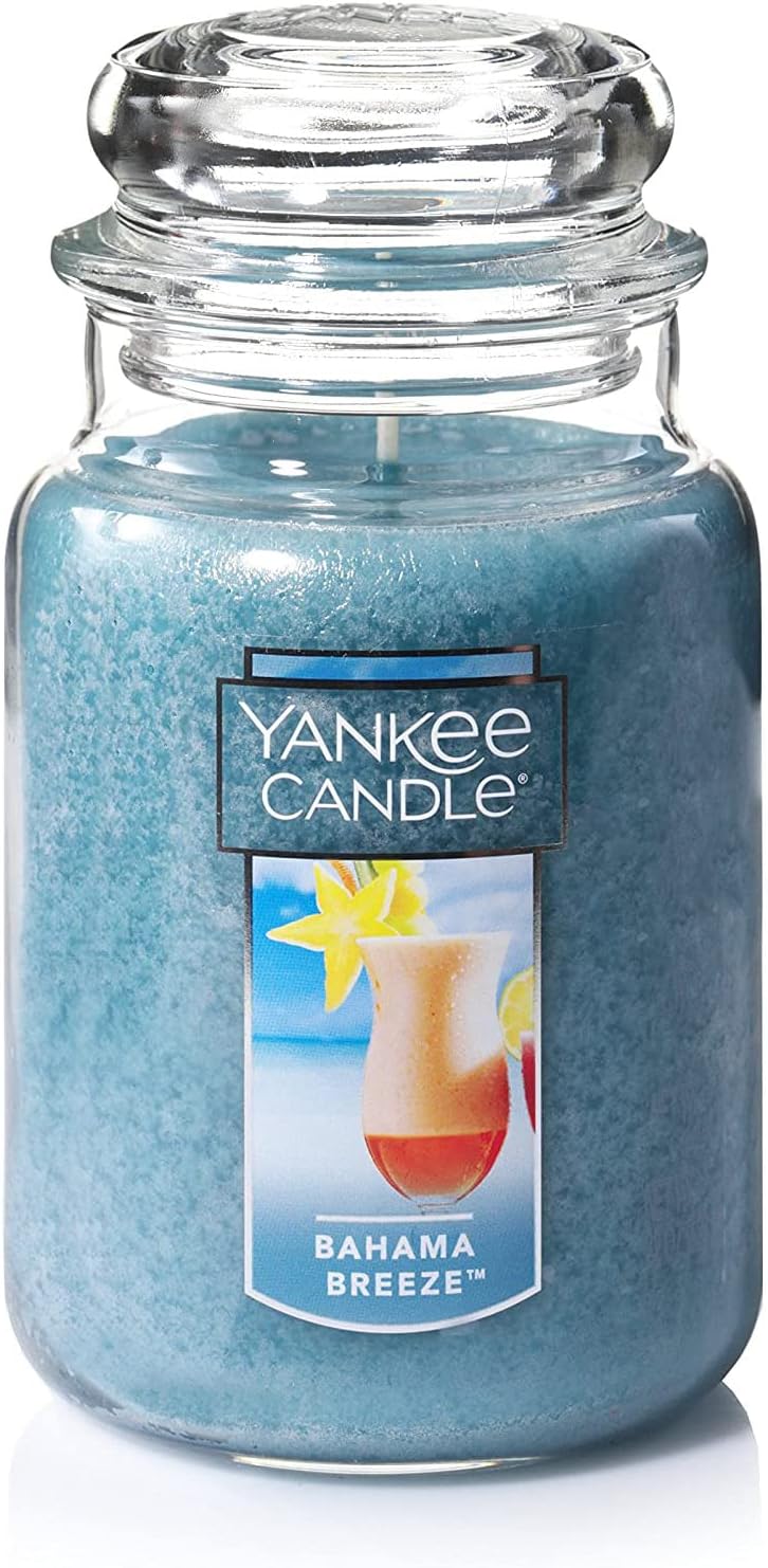 Yankee Candle Salted Caramel Scented, Classic 22oz & Bahama Breeze Scented, Classic 22oz Large Jar Single Wick Candle & MidSummer's Night Scented, Classic 22oz Large Jar Single Wick Candle - Image 5
