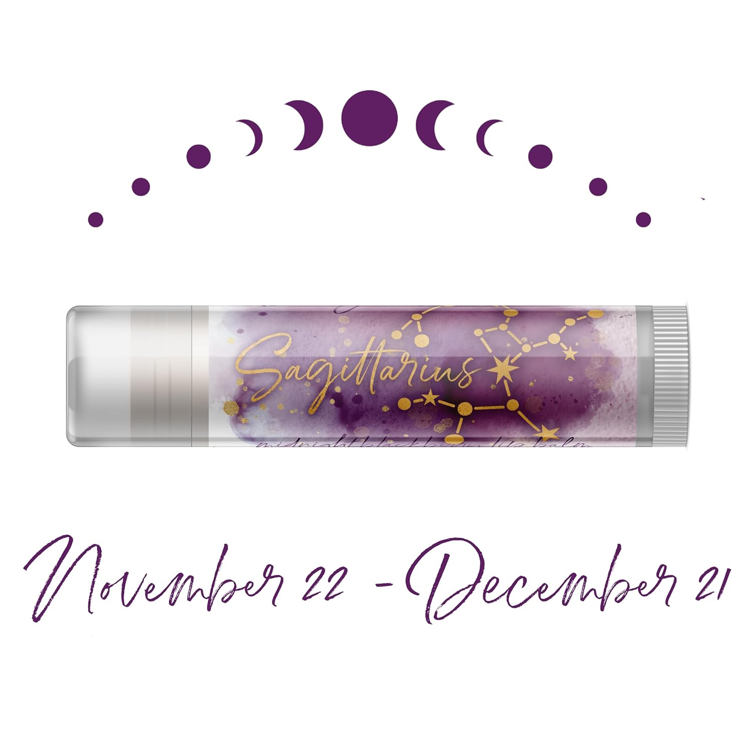 Zodiac Lip Balm - Set of Three - Choose Your Sign (Sagittarius) - Image 2