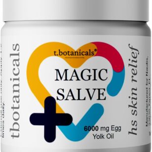 Hidradenitis Suppurativa Skin Relief Magic Salve Abscesses Wound Care Anal Fissure with Beeswax, Propolis and Egg Yolk Oil (2 oz)