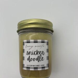 Christmas Scents Vegan Soy Wax 6.5oz Candle (Salted Caramel)