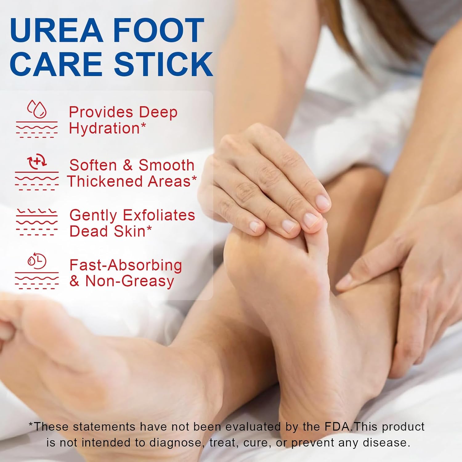 Urea Cream Stick 60% with 2% Salicylic Acid, 2.5 oz Moisturizing Lotion for Dry Feet - Image 4