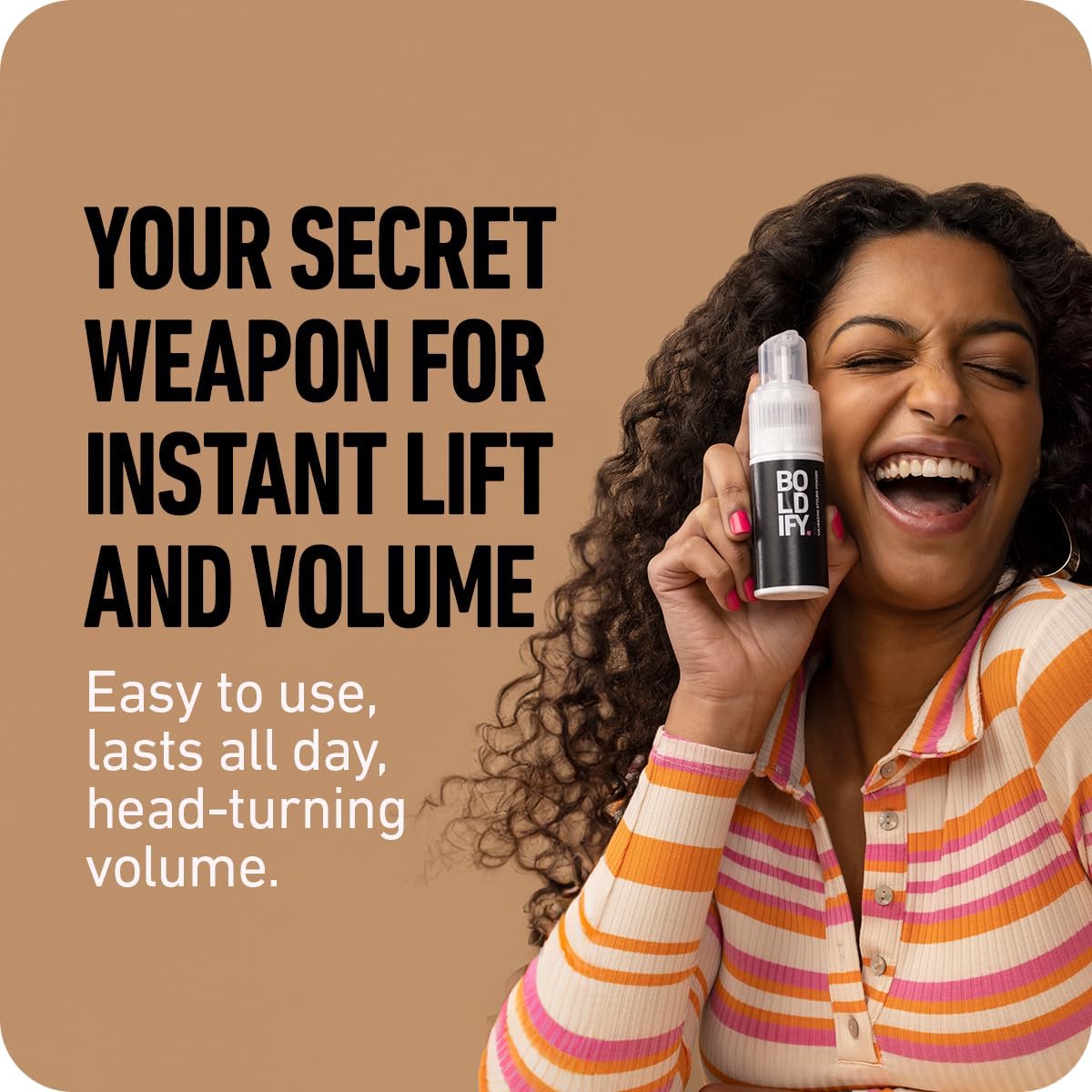 BOLDIFY Travel Size Hair Texture Powder Volumizer for Thinning Hair for Men & Women - Image 2