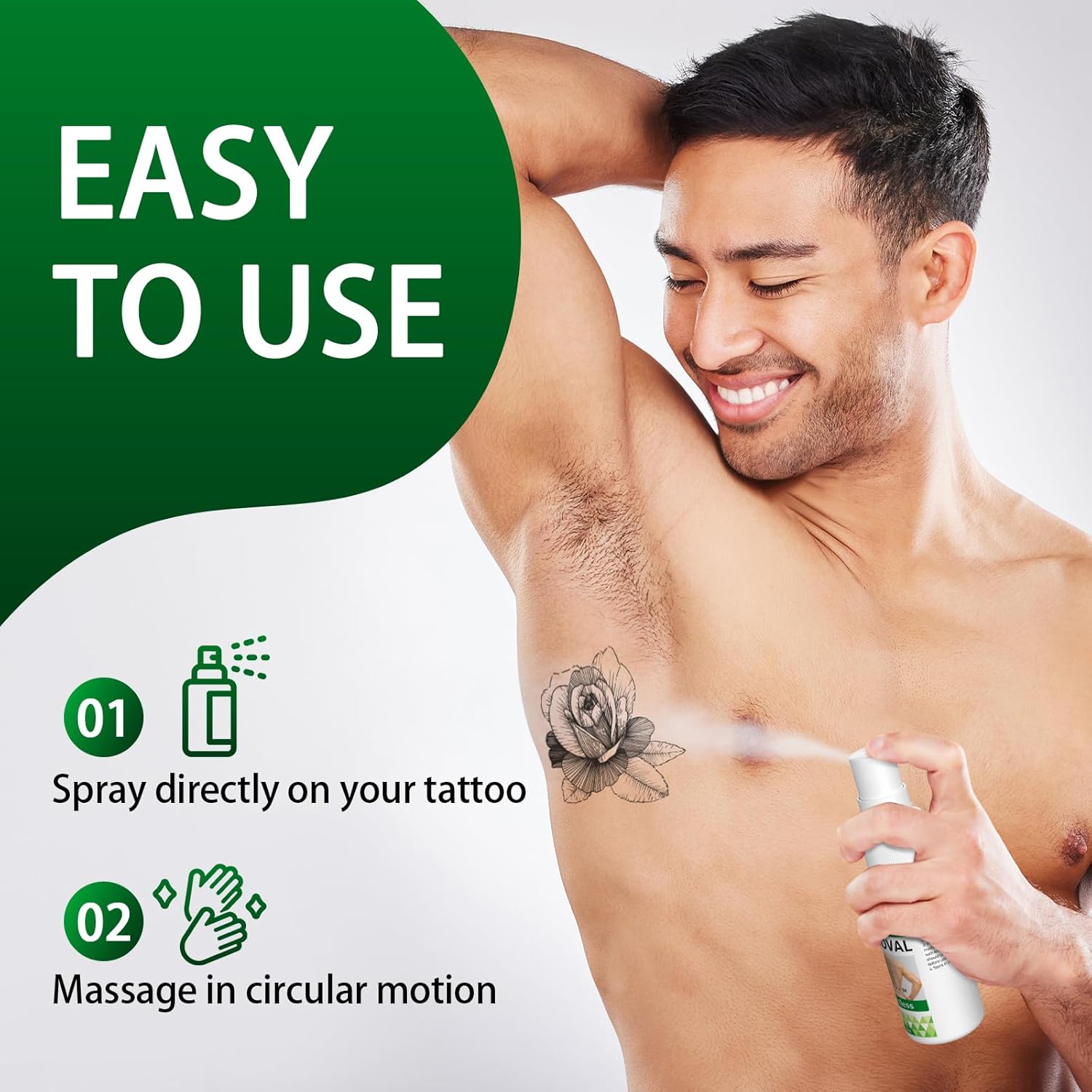 Tattoo Remover-Tattoo Removal Cream That Works, Painless Tattoo Fade Cream for Men & Women-Quick Absorption & No Scars Left, Natural Ingredients, 1 fl oz (30ml) - Image 6