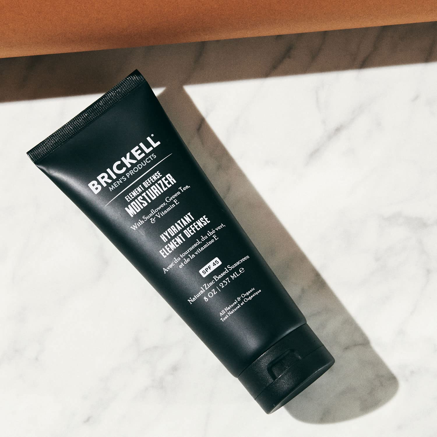 Brickell Men's Element Defense SPF 45 Moisturizer 8 Ounce Unscented Natural Zinc Oxide Sunscreen - Image 2