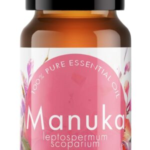 Manuka Essential Oil - Undiluted Essential Oil for Nails & Face - Herbaceous & Earthy, 10 ML (0.33 fl oz)