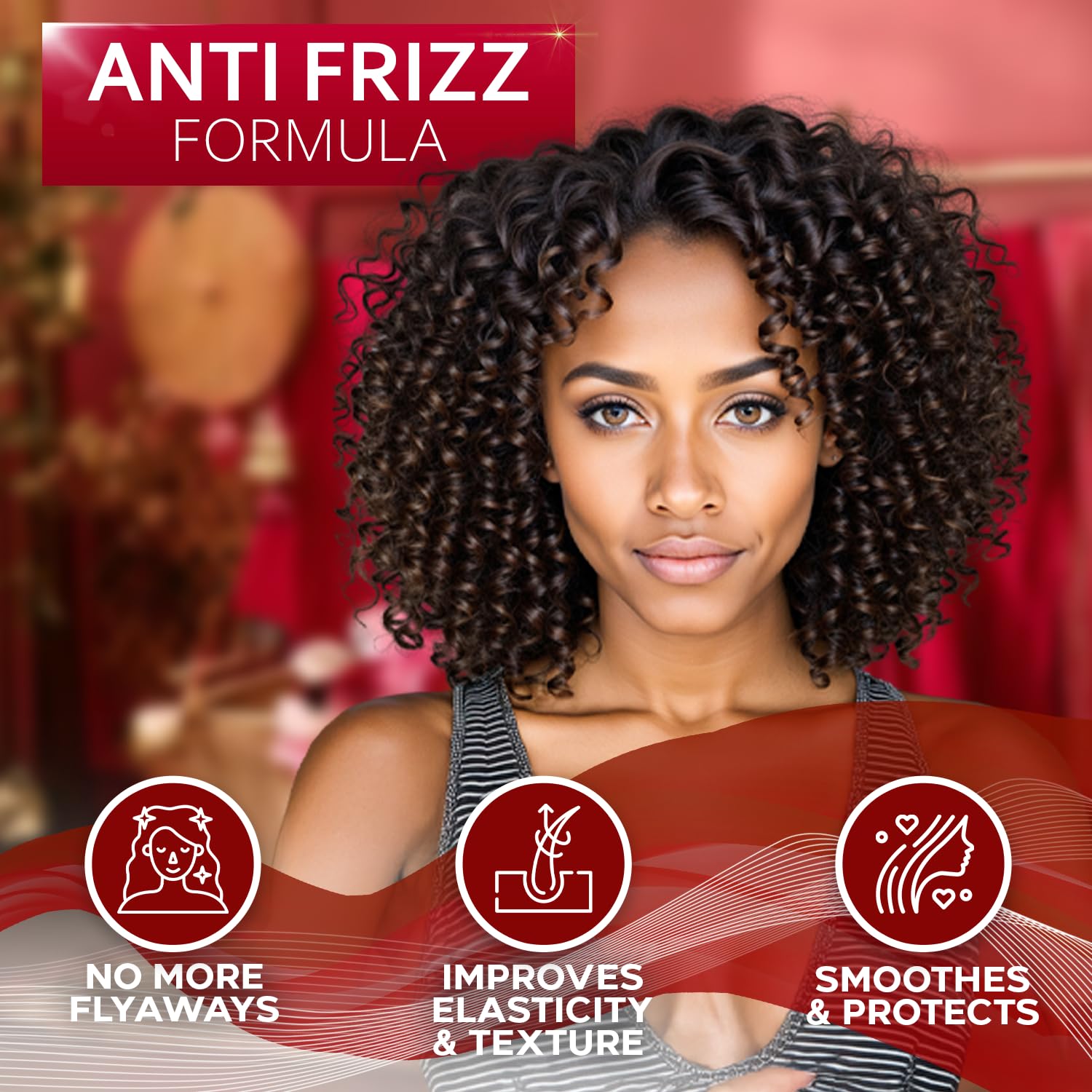 Nourishing Sulfate-Free Leave-in Conditioner for Curly Hair 8 oz for Frizz Control - Image 7