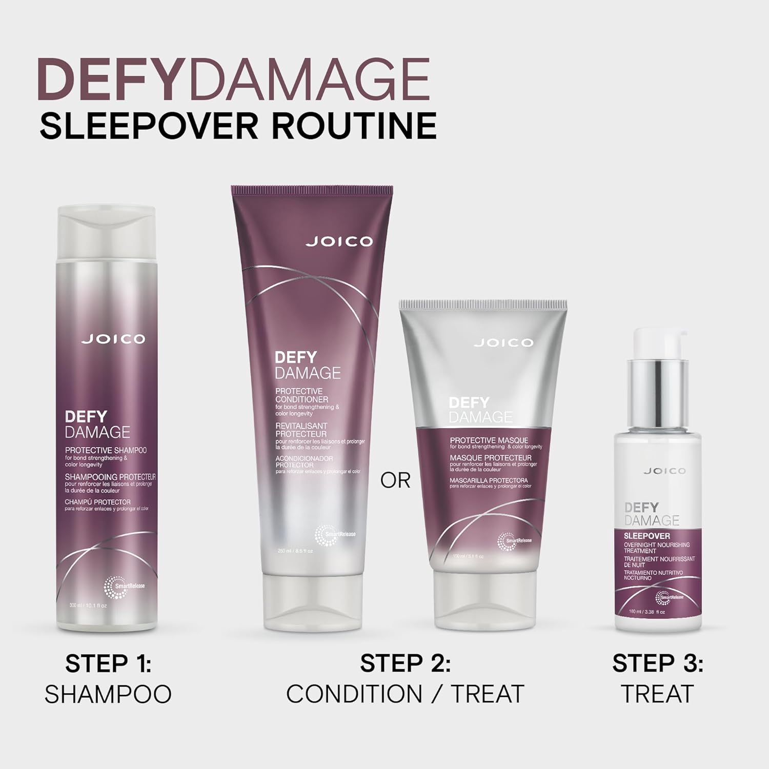 Joico Defy Damage Sleepover Overnight Nourishing Treatment | Instantly Softens & Smooths | Strengthen Bonds | Reduce Breakage & Split Ends | No Rinse Formula | With Arginine & Keratin - Image 6