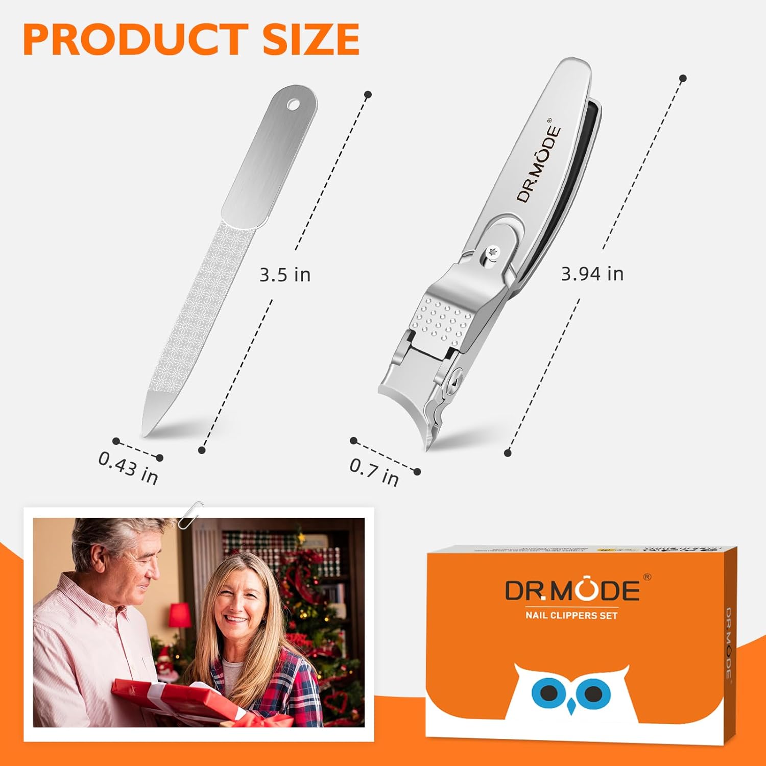 Heavy Duty Slanted Nail Clippers Large Size for Thick Ingrown Nails Seniors - Image 8