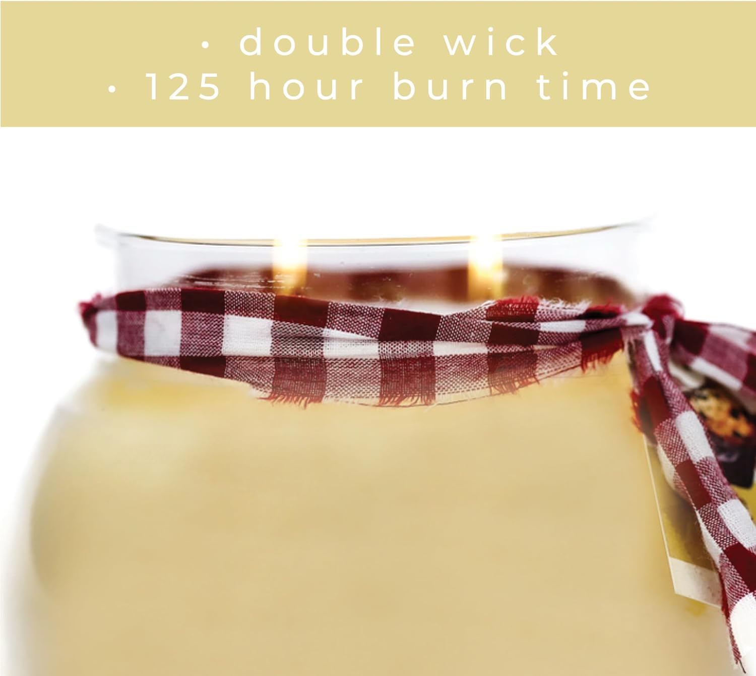 Mama's Angel Food Cake 22oz Scented Jar Candle White - 125 Hour Burn Time - Image 4