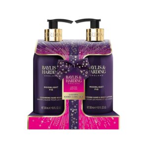 Baylis & Harding Gift Set for Women - Hand & Skincare Pack - Moonlight Fig & Pomegranate Indulgent