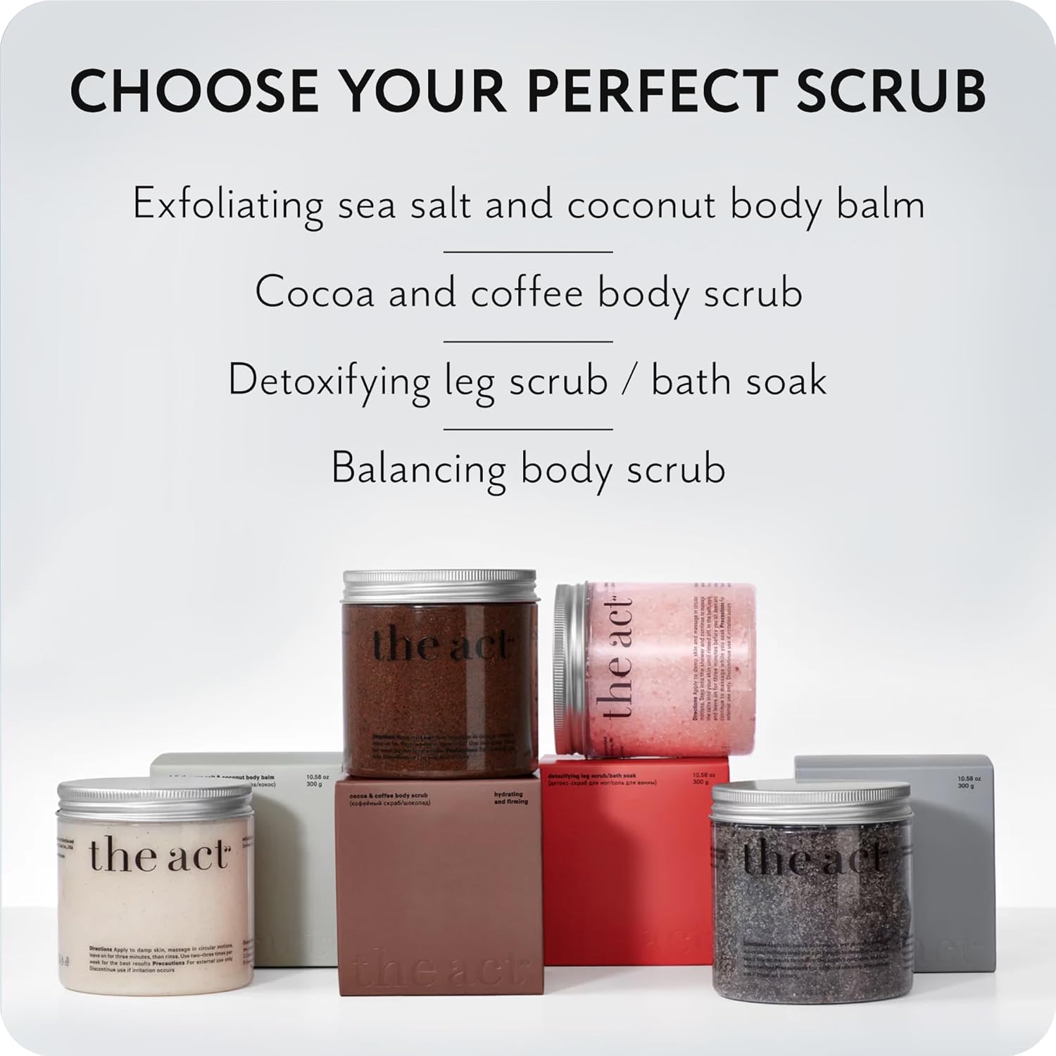Salt Body Scrub with Cocoa & Coffee Oil, Vitamin E, Menthol - Exfoliating Body Scrub for Moisturizing Skin, Cleansing - Home Spa Care, Gift for Women Men, Vegan, Organic 10.58 Oz - Image 7