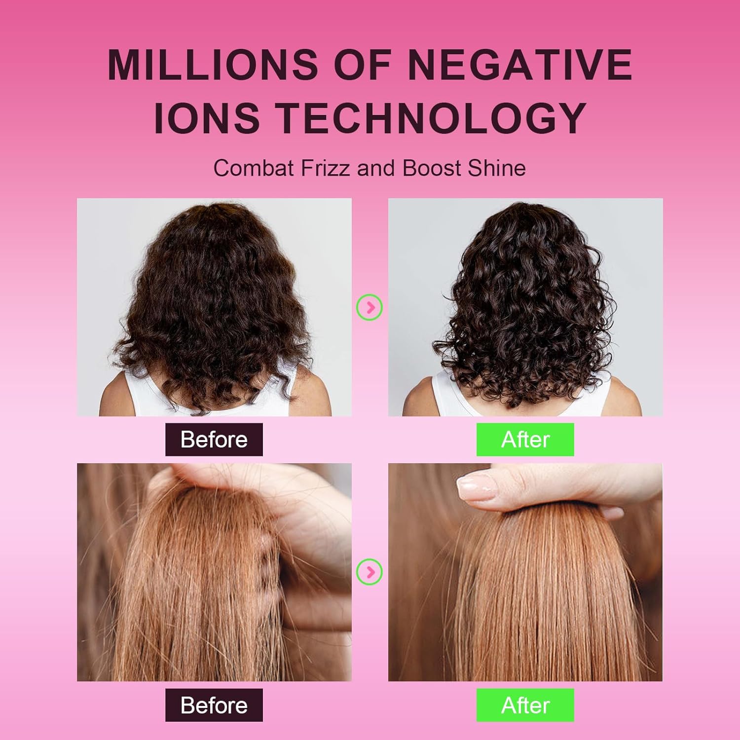 4-in-1 Portable Mini Hair Dryer Hot Air Brush Styler Dual Voltage Compact Size - Image 4