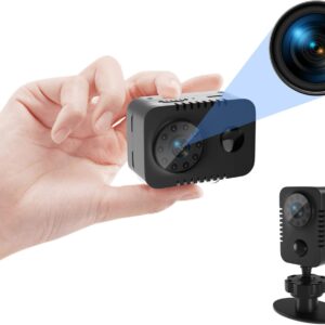 HD 1080p Mini Spy Camera with PIR Motion Detector and Night Vision Small Nanny Cams Portable Indoor Video Cameras Home Security Surveillance Cam 60 Days Standby-(No WiFi),1 pack