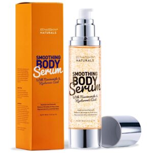 Enaskin Naturals Smoothing Body Serum Lotion for Dry and Crepe Skin: Anti-Wrinkle, Hydrating, Firming with Hyaluronic Acid & Niacinamide, Non-Greasy, for All Skin Type
