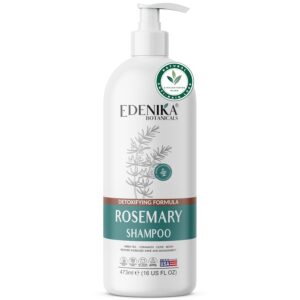 Rosemary Oil Shampoo with Biotin for Thinning Hair & Hair Loss, Nourishing & Strengthening Botanical Formula, Itchy Scalp Relief, Sulfate-Free, Adds Volume, 16 fl oz