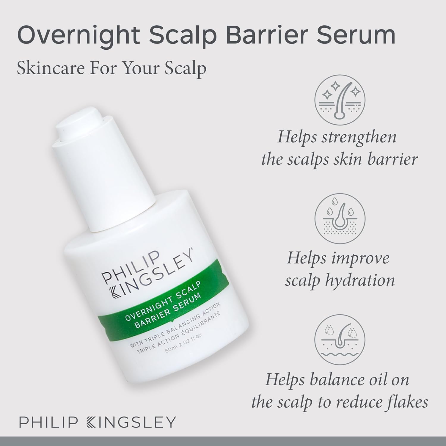Philip Kingsley Scalp Care Discovery Collection - Includes No Scent No color Shampoo and Conditioner and Overnight Scalp Barrier Serum for Sensitive and Delicate Scalps - Image 5