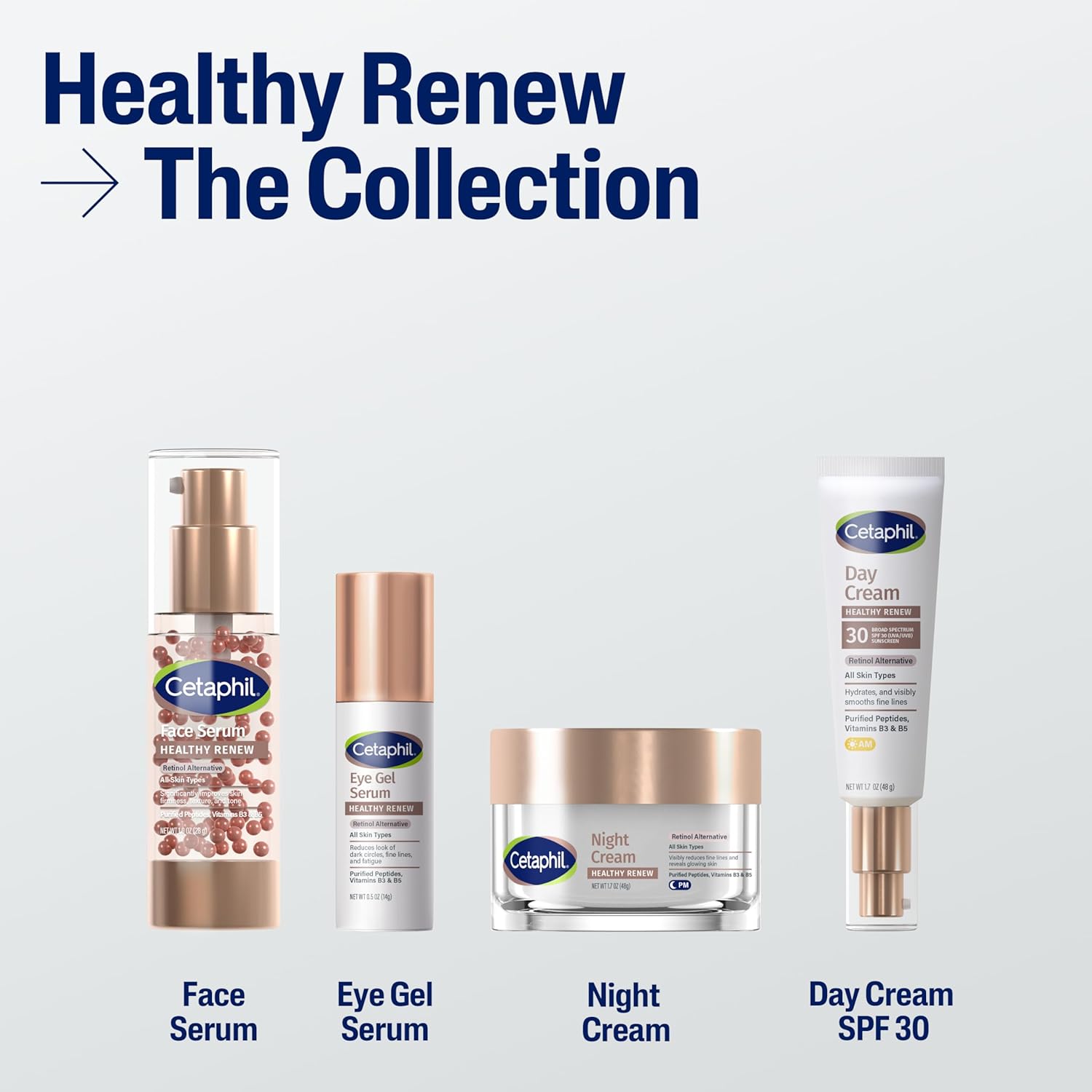 Cetaphil Healthy Renew 1.7 Oz Skin Tightening Night Cream for Sensitive Skin Fragrance Free - Image 6