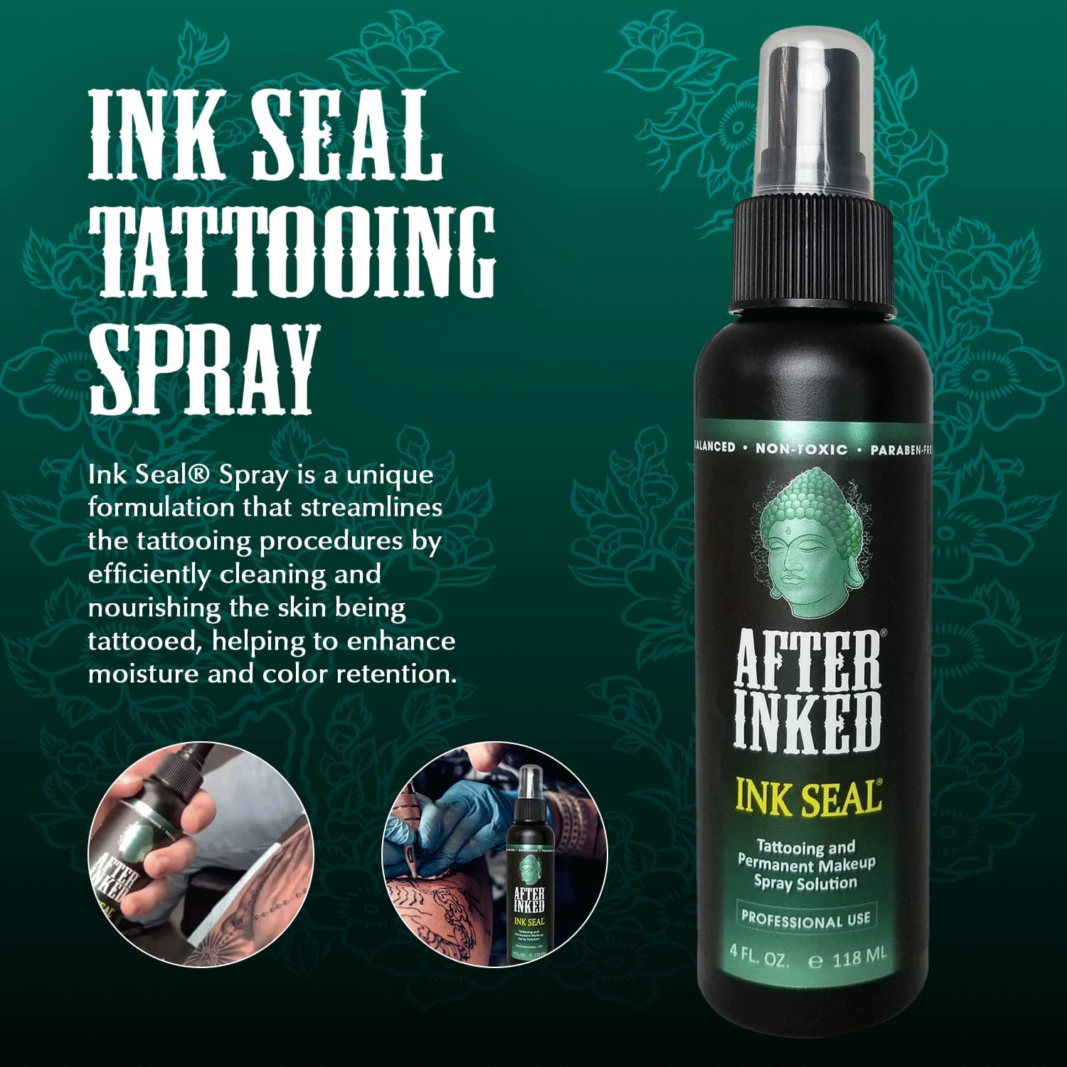 After Inked Gentle Tattoo Aftercare Moisturizing and Cleaning Mist 4oz - Image 5