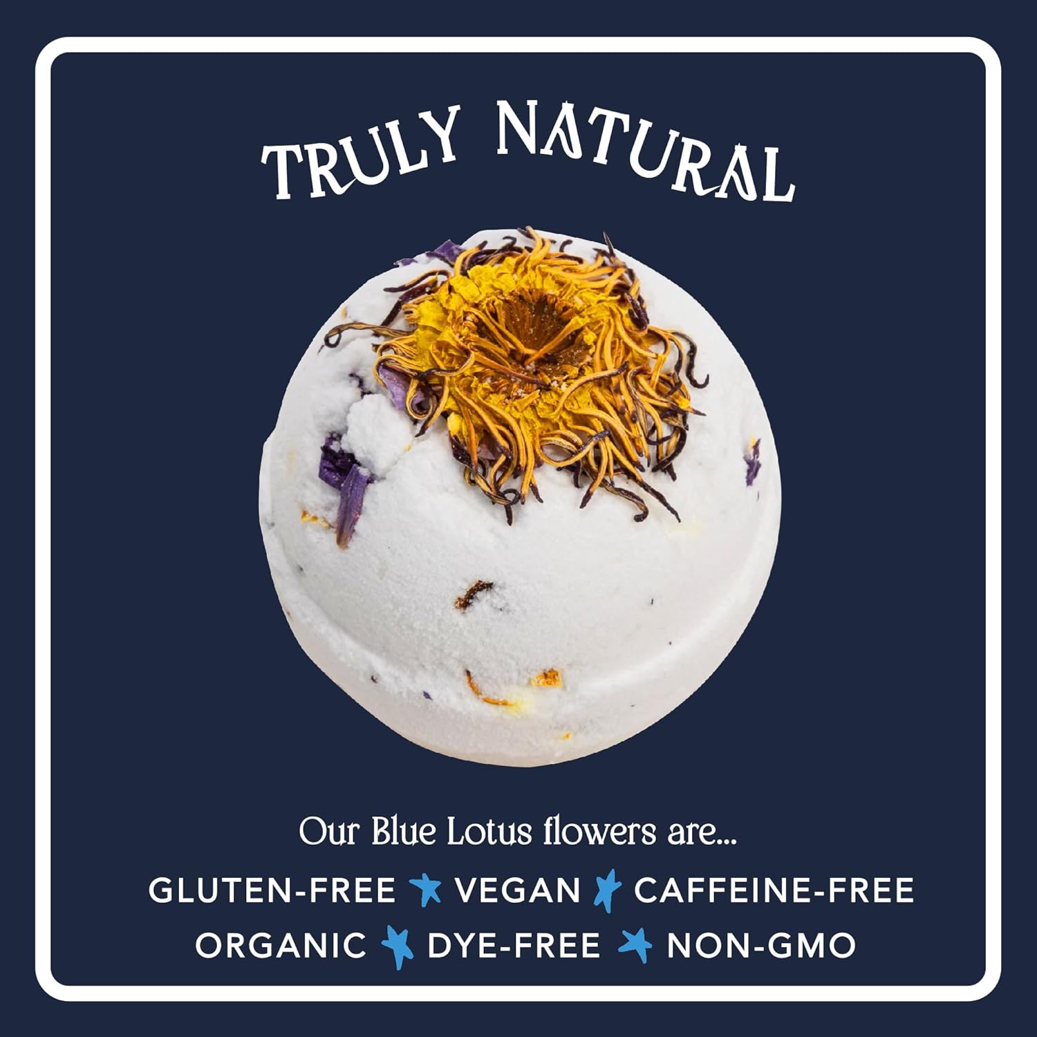 Blue Lotus Bath Bomb – Relaxing Spa-Grade Bath Soak with Calming Aromatherapy & Soothing Experience, Sleep Support, Meditation | 3 Pack - Image 5