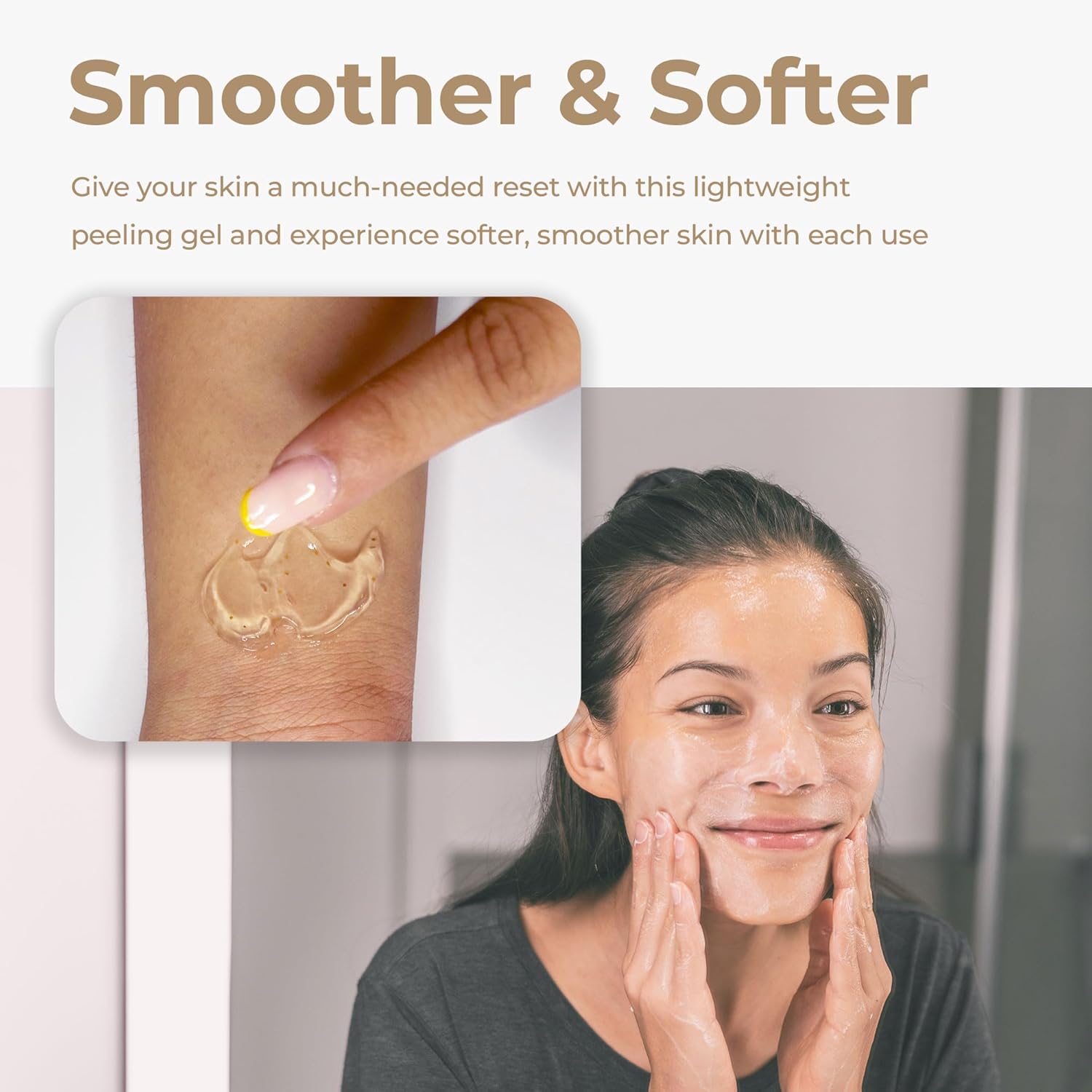 Vivo Per Lei Facial Peeling Gel - Contains Dead Sea Minerals and Nut Shell Powder - Gentle Face Exfoliator Scrub and Blackhead Remover - Peel Your Skin to a Fresher You - 3.4 Fl. Oz. - Image 6