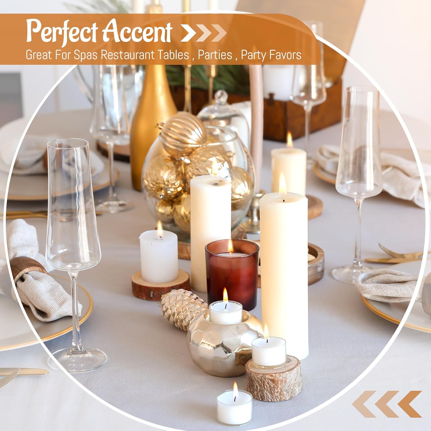 MTLEE Set of 60 Large Unscented White Pillar Candles 3 Sizes 2x3, 2x5, 2x8 Home Event Decor - Image 4