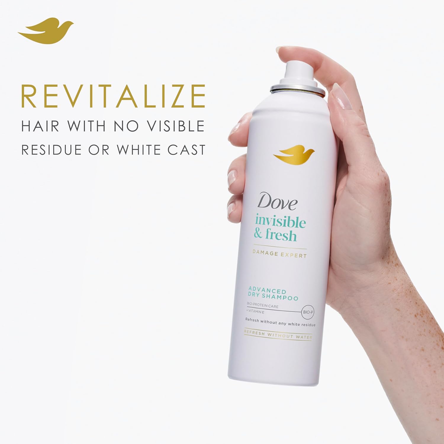 Dove Advanced Dry Shampoo Invisible & Fresh Refresh & Revive Hair Without Water Revitalize Hair Without Residue & No White Cast 5 fl oz - Image 4