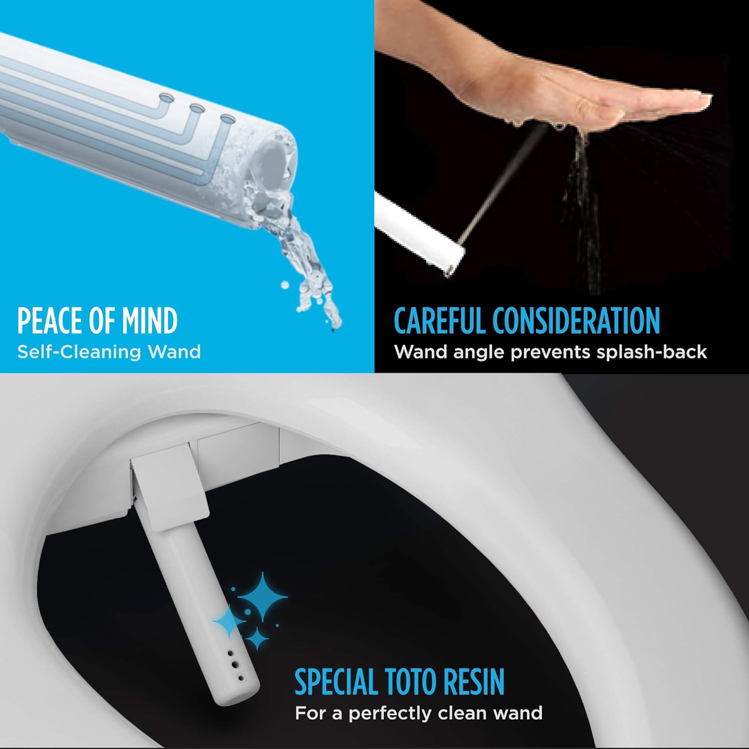 TOTO SW2034#01 C100 Electronic Bidet Toilet Cleansing Water, Heated Seat, Deodorizer, Warm Air Dryer, and PREMIST, Elongated, Cotton White - Image 5