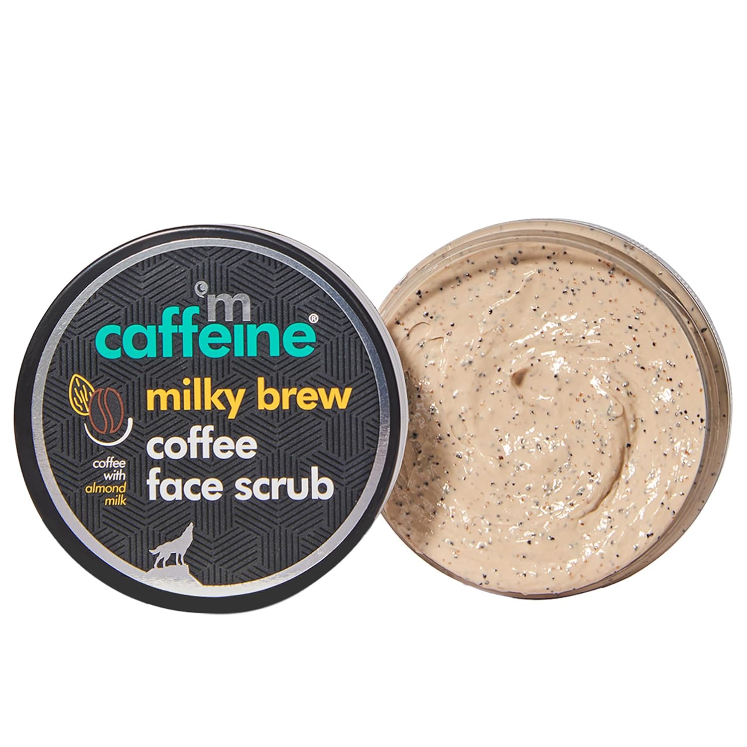 mCaffeine Milky Brew Coffee Face Scrub - Face Cleanser for Glowing Skin - Face Wash Removes Tan and Blackheads - Almond Milk - All Skin Types - 2.6 oz - Image 7