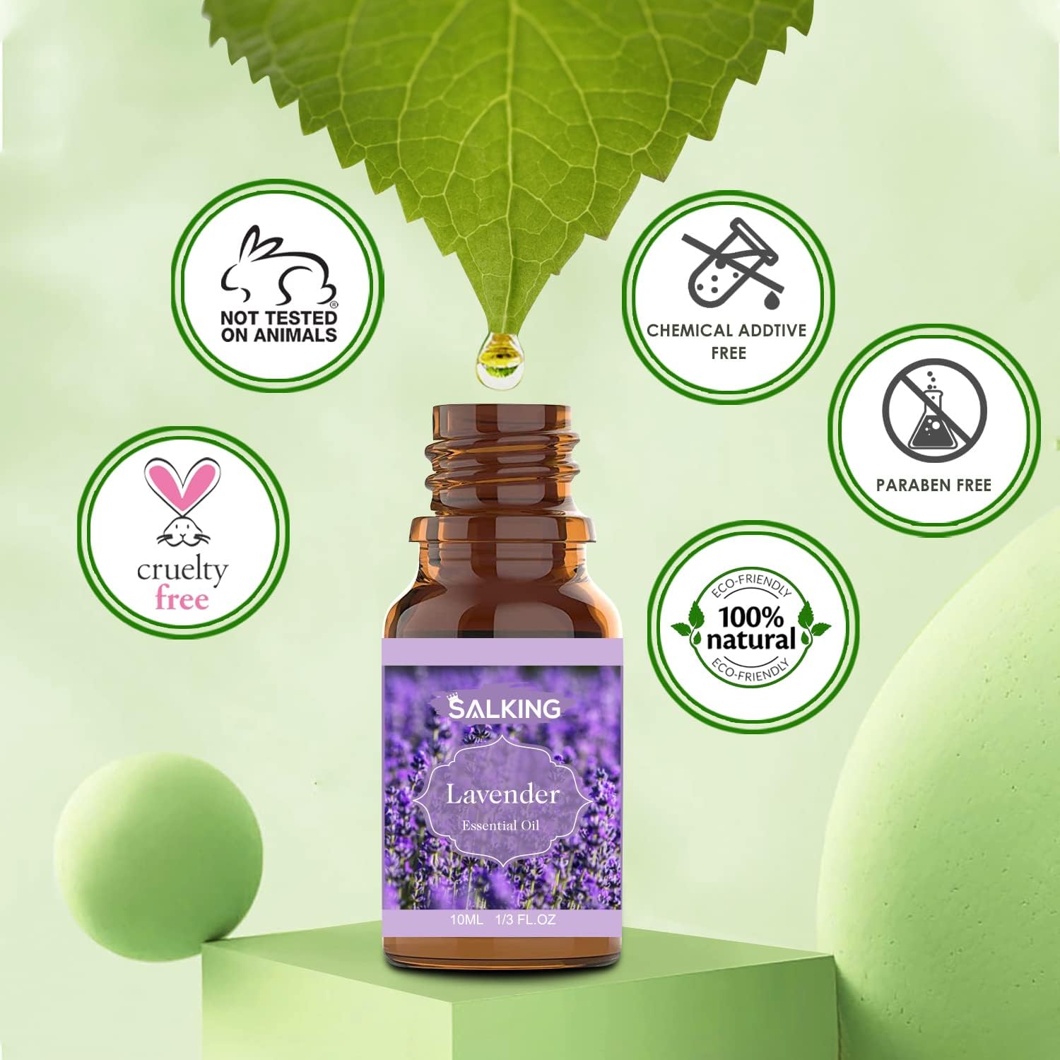 SALKING Premium 6 x 10 ML Floral Essential Oils Set for Diffusers - Image 5