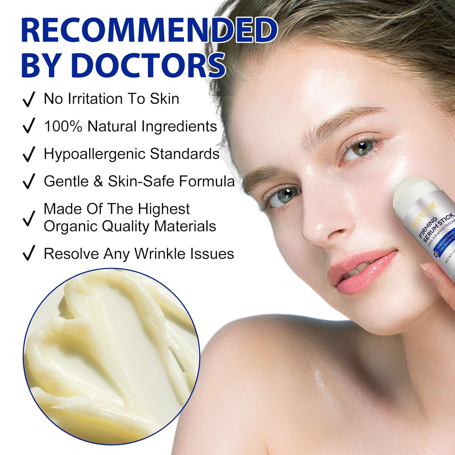 Advanced Retinol Firming Stick 1.0 Oz for Wrinkles and Laugh Lines with Antioxidants and Peptides - Image 6