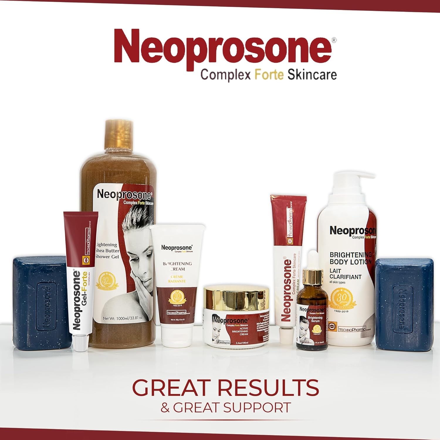 Neoprosone Skin Brightening Gel - 1 fl oz / 30 ml - Daily Skin Moisturizer, works on Oily, Combination, Sensitive Skin, with Alpha Arbutin, For Face & Body - Image 6