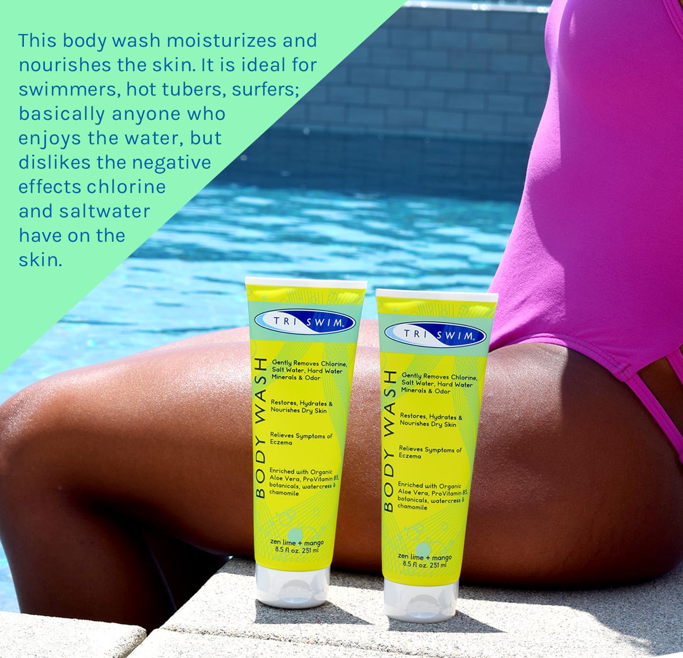 TRISWIM Chlorine Removal Body Wash | After Swim Care | Moisturizing Chlorine Soap For Swimmers And Athletes - Image 4