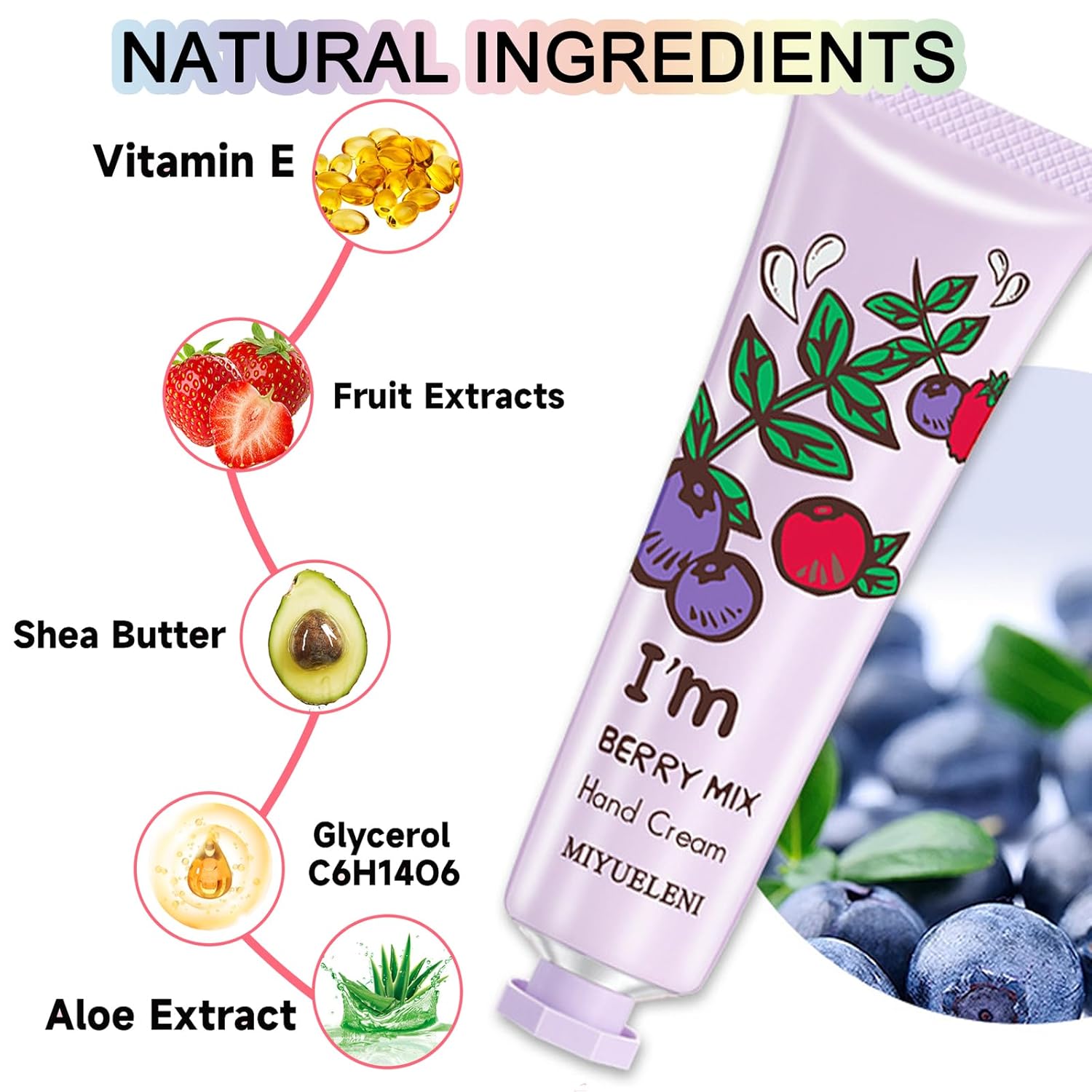 10 Pack Hand Cream Gifts Set for Women,Natural Plant Moisturizing Hand Cream for Dry Cracked Hands, Bulk Hand Lotion Travel Size for, Birthday Gifts, Teacher Gifts, Nurse Gifts, Bridesmaid Gifts - Image 6