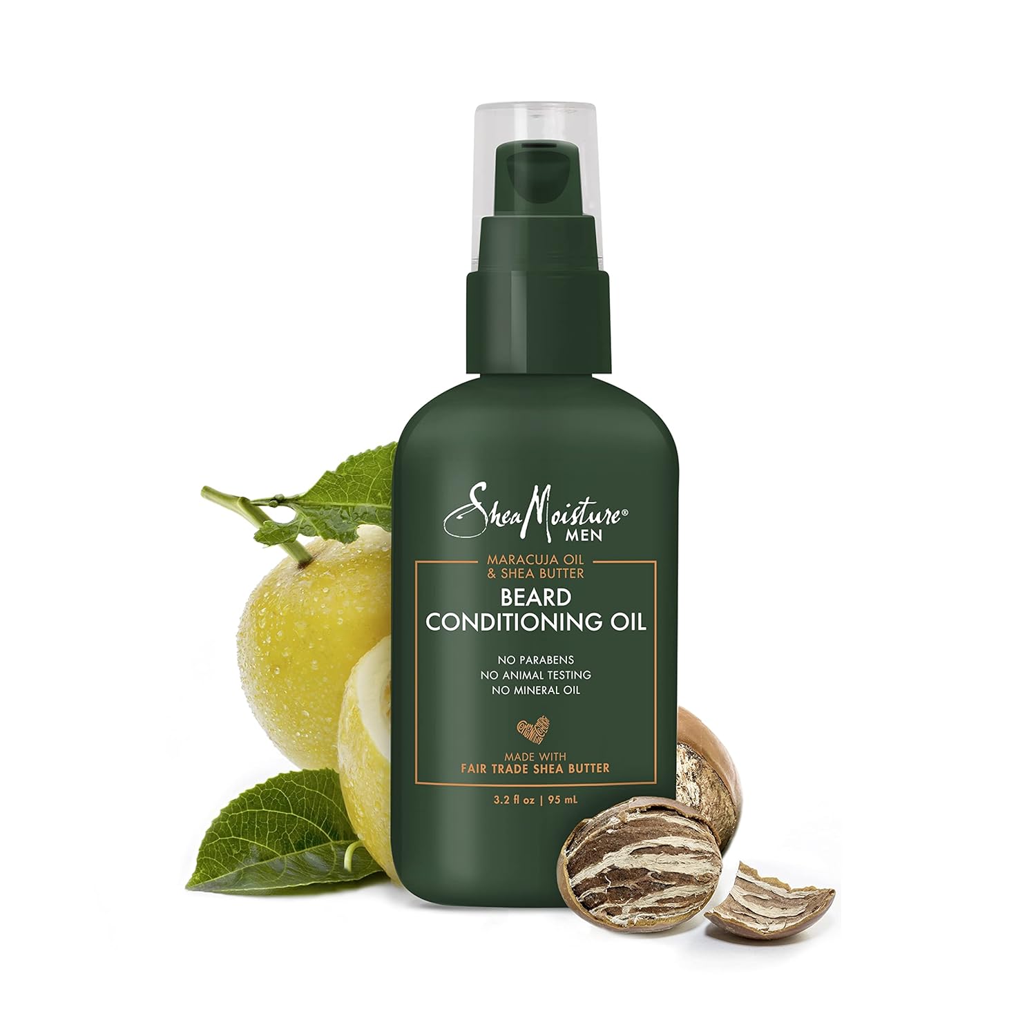 SheaMoisture Beard Oil & Beard Balm - Beard Kit for Men w/Maracuja & Fair Trade Organic Shea Butter, Dry Beard Oil, Softener & Conditioner (2 Piece Set) - Image 4