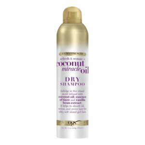 OGX Extra Strength Refresh Restore + Dry Shampoo, Coconut Miracle Oil, 5 Ounce