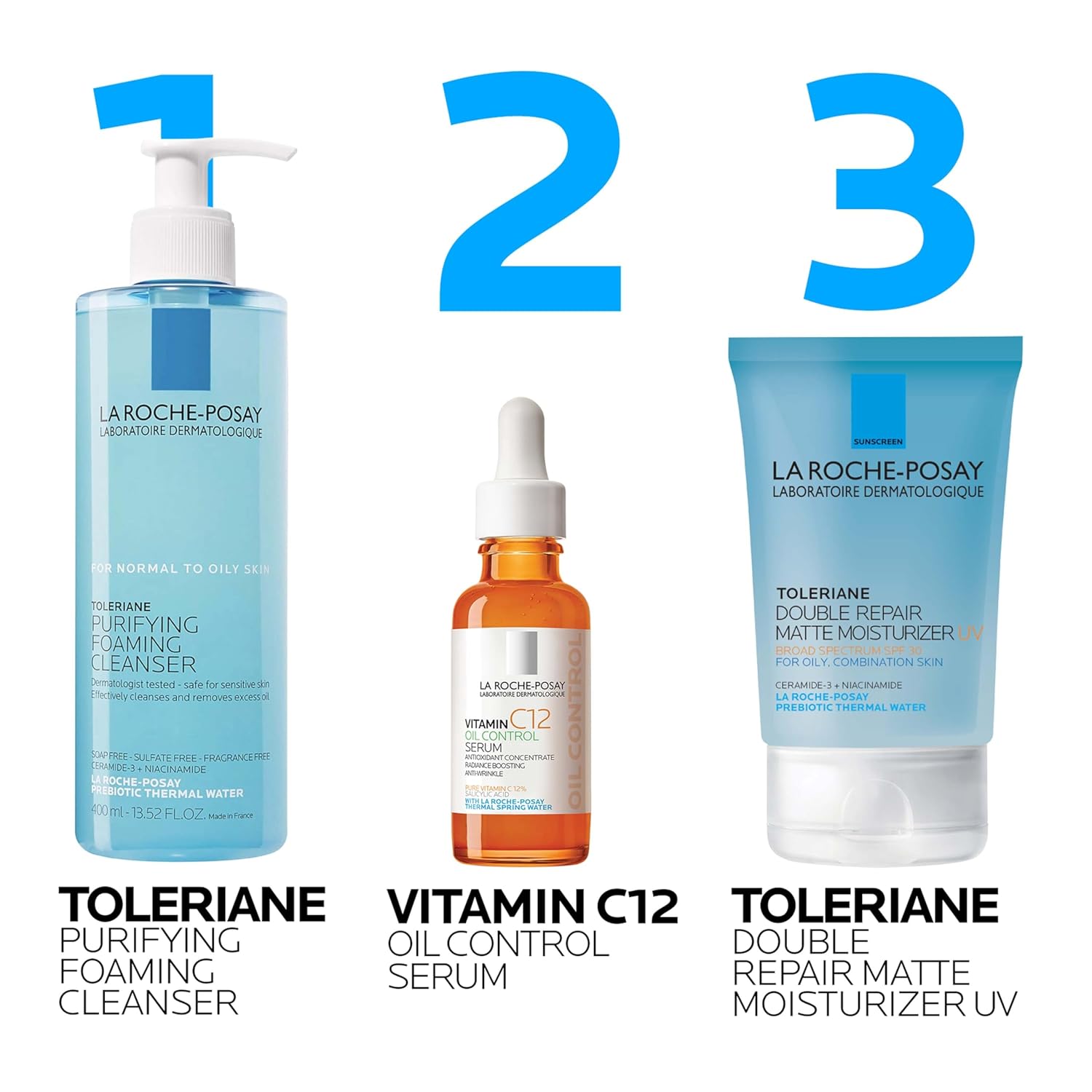 La Roche-Posay Toleriane Double Repair Matte Moisturizer 3 oz for Oily Skin SPF 30 - Image 10